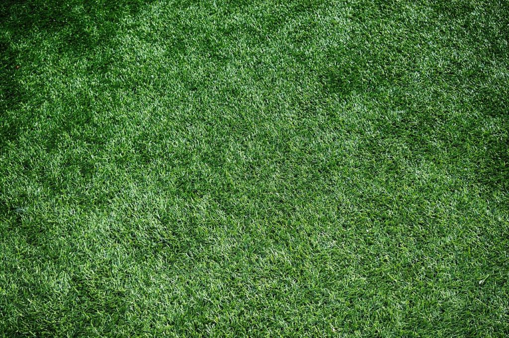 Groene kunstgrasmat in tuin met natuurlijke textuur en uitstraling, geschikt voor aanschaf